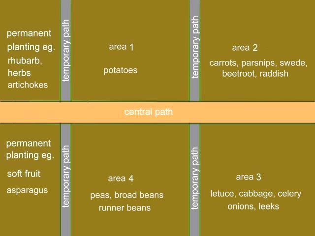 diagram of vegetable plot